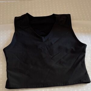 Elegant Black Shapewear Crop Top